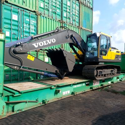 Excavator Volvo EC210 from Tanjung Perak Surabaya to Jayapura