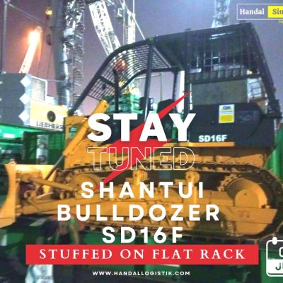 Bulldozer Shantui SD16 F  from Jakarta to Sorong